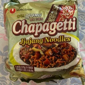 [10 pack x 4.5oz] Nongshim Chapagetti Korean Black Bean Jjajang Noodles 짜빠게티